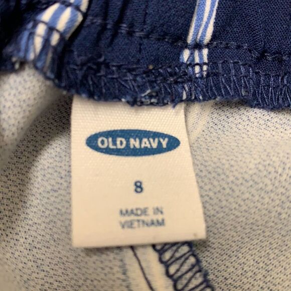 Womens Old Navy Cropped Casual Striped Pants - Picture 5 of 9